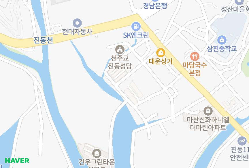 경상남도 창원시 마산합포구 진동면 진동리 신우성빌라맨션 위치·실거래 시세 지도