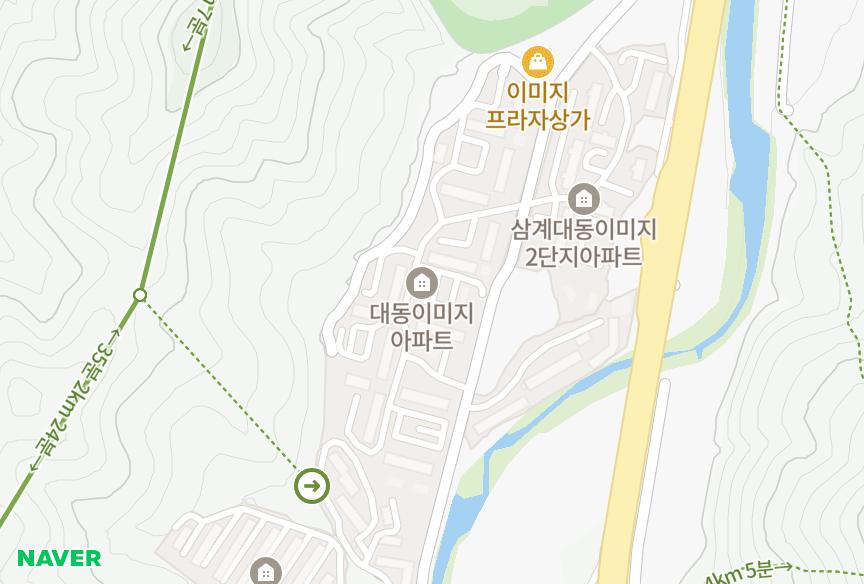 경상남도 창원시 마산회원구 내서읍 삼계리 삼계대동이미지1단지 위치·실거래 시세 지도