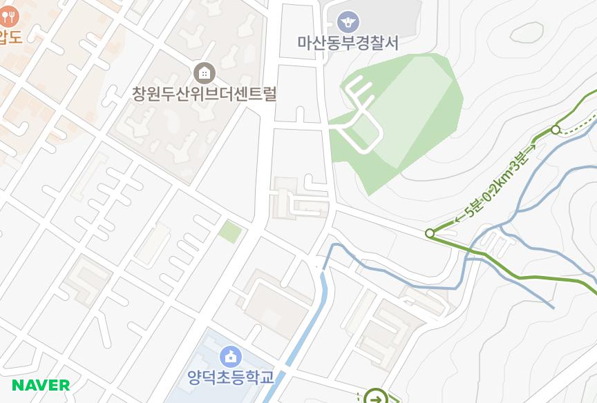 경상남도 창원시 마산회원구 합성동 합성한일타운 위치·실거래 시세 지도
