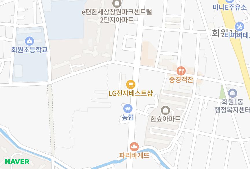 경상남도 창원시 마산회원구 회원동 삼성메르빌 위치·실거래 시세 지도