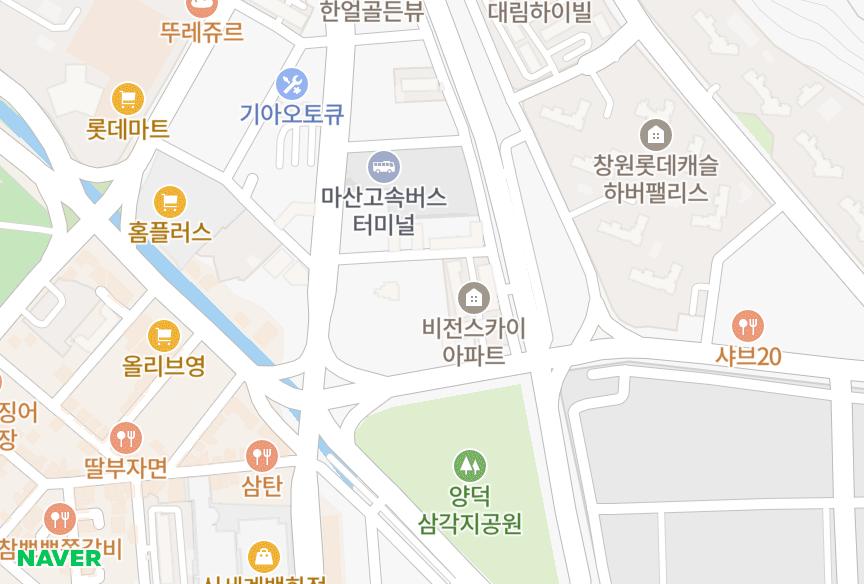 경상남도 창원시 마산회원구 양덕동 수피아 위치·실거래 시세 지도