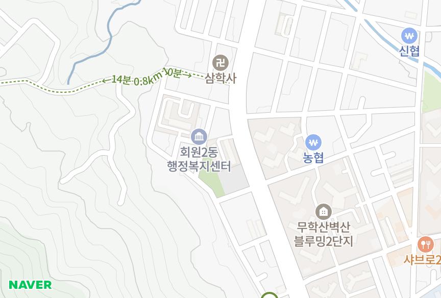 경상남도 창원시 마산회원구 회원동 청우 위치·실거래 시세 지도