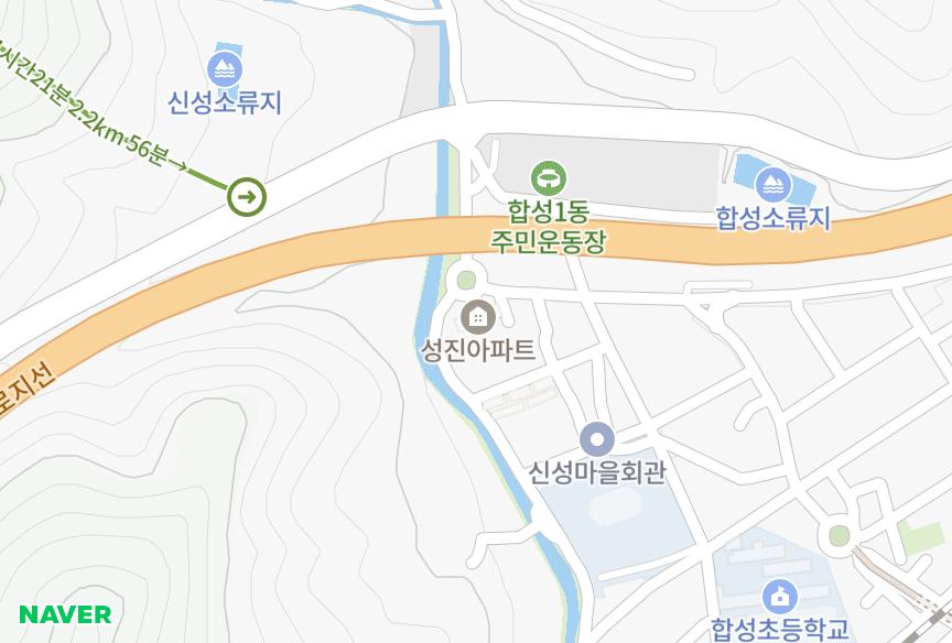 경상남도 창원시 마산회원구 합성동 성진 위치·실거래 시세 지도