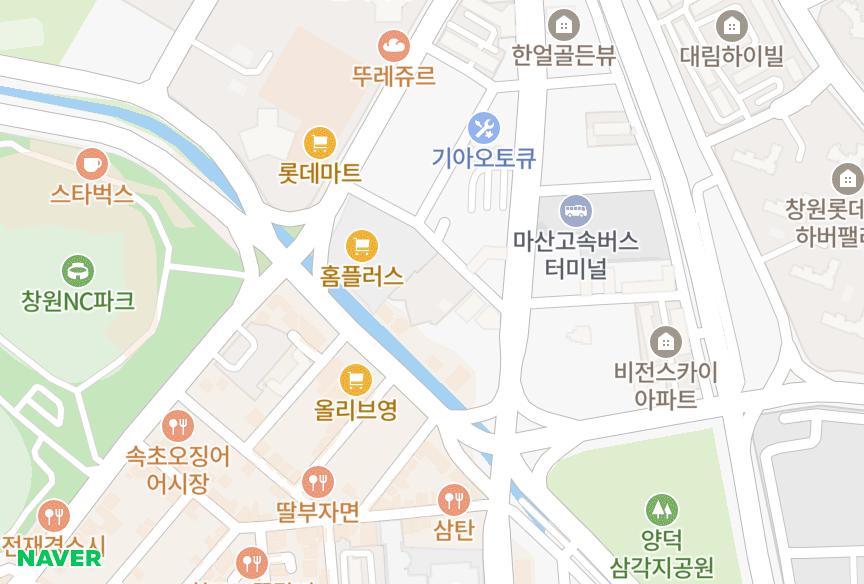 경상남도 창원시 마산회원구 양덕동 배진 위치·실거래 시세 지도