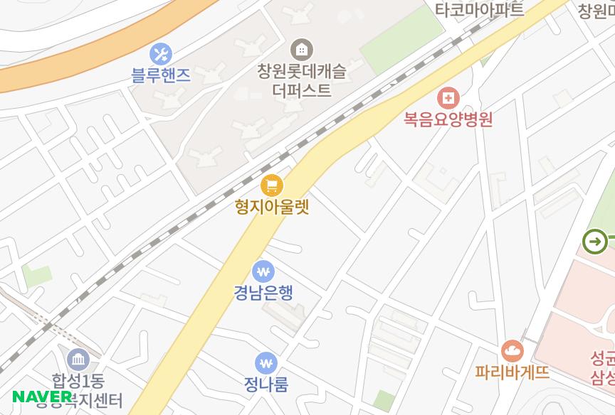 경상남도 창원시 마산회원구 합성동 백화아트빌 위치·실거래 시세 지도