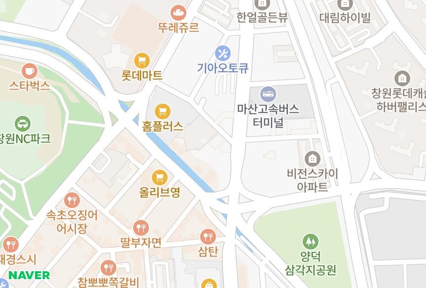 경상남도 창원시 마산회원구 양덕동 송촌e누리채 위치·실거래 시세 지도