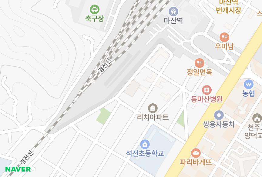 경상남도 창원시 마산회원구 석전동 주영하이츠 위치·실거래 시세 지도