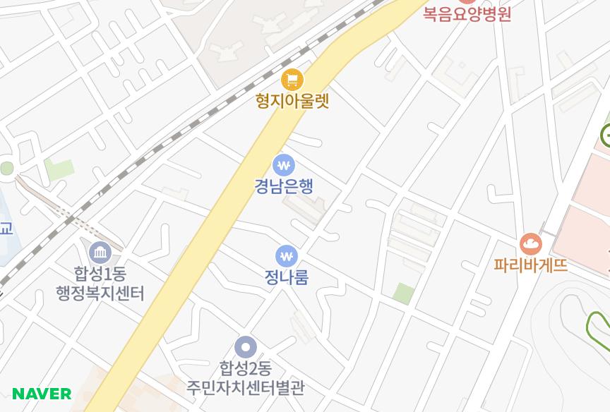 경상남도 창원시 마산회원구 합성동 합성 위치·실거래 시세 지도