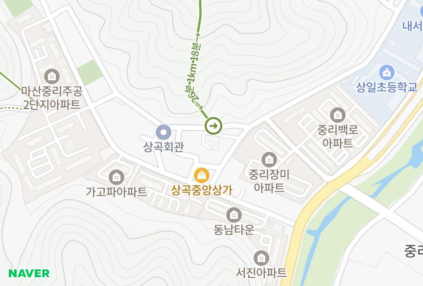 경상남도 창원시 마산회원구 내서읍 상곡리 올림픽 위치·실거래 시세 지도