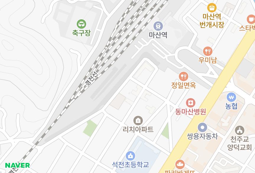 경상남도 창원시 마산회원구 석전동 C.K밸리1차 위치·실거래 시세 지도