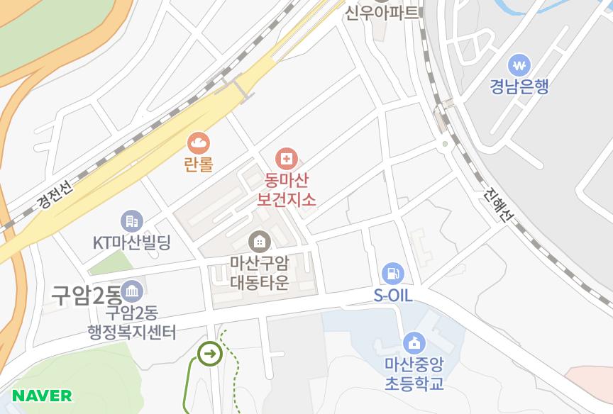 경상남도 창원시 마산회원구 구암동 삼우 위치·실거래 시세 지도
