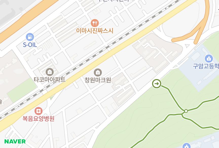 경상남도 창원시 마산회원구 구암동 동마맨션 위치·실거래 시세 지도