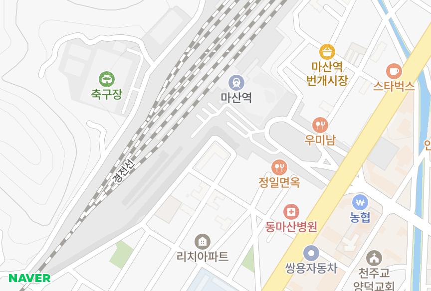 경상남도 창원시 마산회원구 석전동 금호 위치·실거래 시세 지도