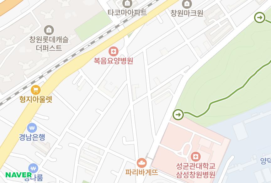 경상남도 창원시 마산회원구 구암동 태화 위치·실거래 시세 지도