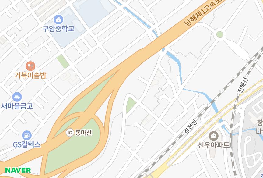 경상남도 창원시 마산회원구 구암동 한영빌 위치·실거래 시세 지도