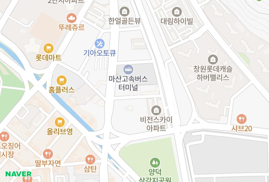 경상남도 창원시 마산회원구 양덕동 옥산 위치·실거래 시세 지도