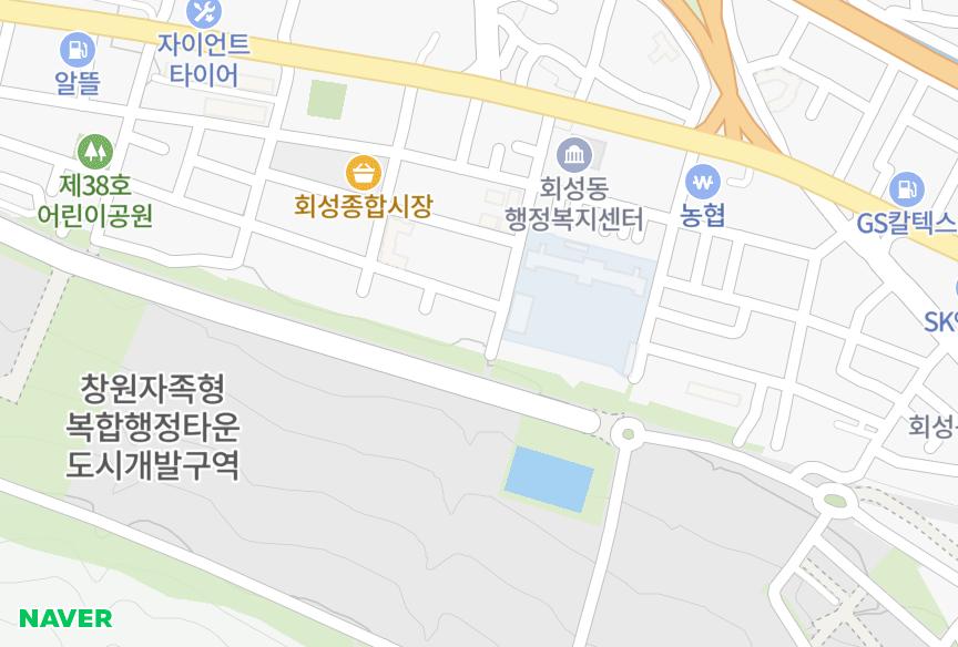 경상남도 창원시 마산회원구 회성동 시티빌 위치·실거래 시세 지도