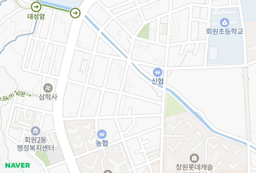 경상남도 창원시 마산회원구 회원동 현대국민주택 위치·실거래 시세 지도
