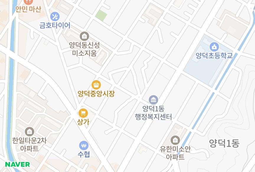 경상남도 창원시 마산회원구 양덕동 양덕하이아트빌 위치·실거래 시세 지도