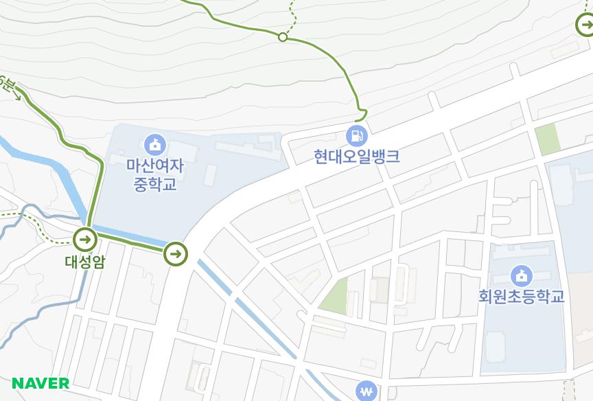 경상남도 창원시 마산회원구 회원동 우경 위치·실거래 시세 지도