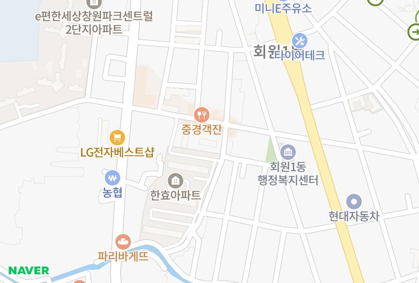 경상남도 창원시 마산회원구 합성동 강남디지털 위치·실거래 시세 지도