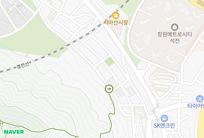 경상남도 창원시 마산회원구 석전동 개나리 위치·실거래 시세 지도