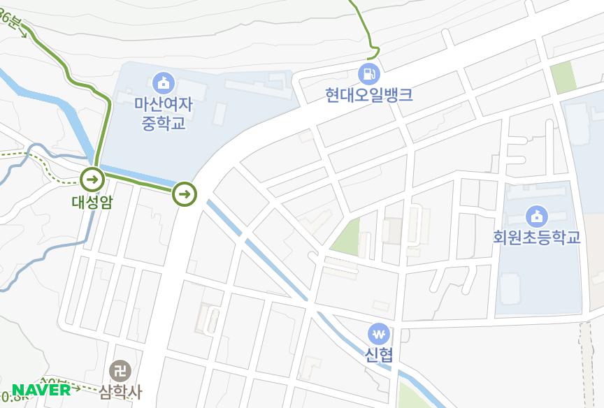 경상남도 창원시 마산회원구 회원동 경일 위치·실거래 시세 지도