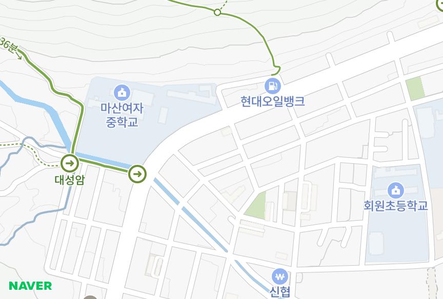 경상남도 창원시 마산회원구 회원동 금성 위치·실거래 시세 지도