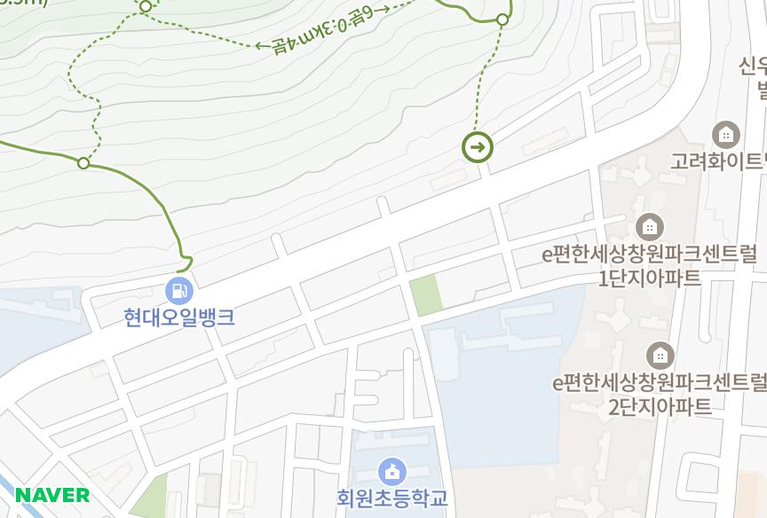 경상남도 창원시 마산회원구 회원동 금란빌라 위치·실거래 시세 지도