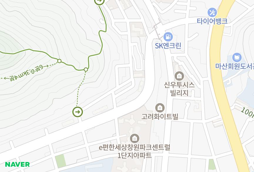 경상남도 창원시 마산회원구 회원동 신도빌라 위치·실거래 시세 지도