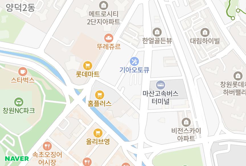 경상남도 창원시 마산회원구 양덕동 백양빌라 위치·실거래 시세 지도
