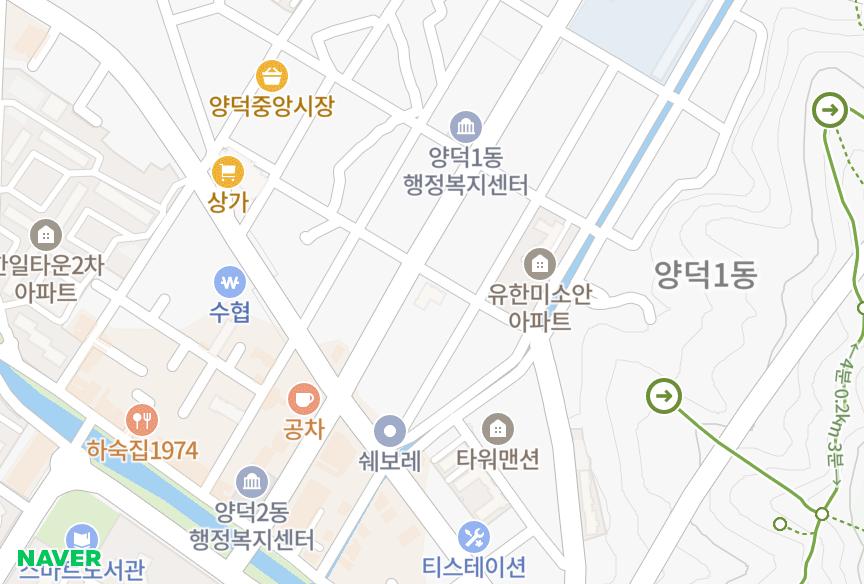 경상남도 창원시 마산회원구 양덕동 동남 위치·실거래 시세 지도