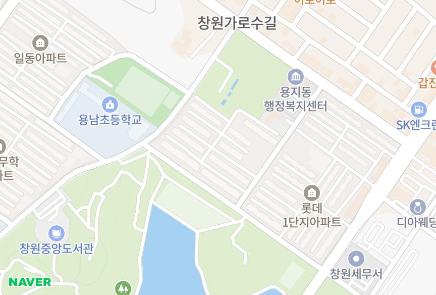 경상남도 창원시 성산구 용호동 롯데2단지 위치·실거래 시세 지도