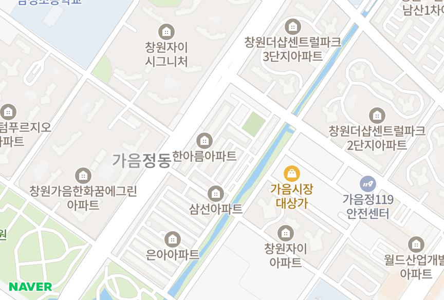 경상남도 창원시 성산구 가음동 센트럴시티 위치·실거래 시세 지도