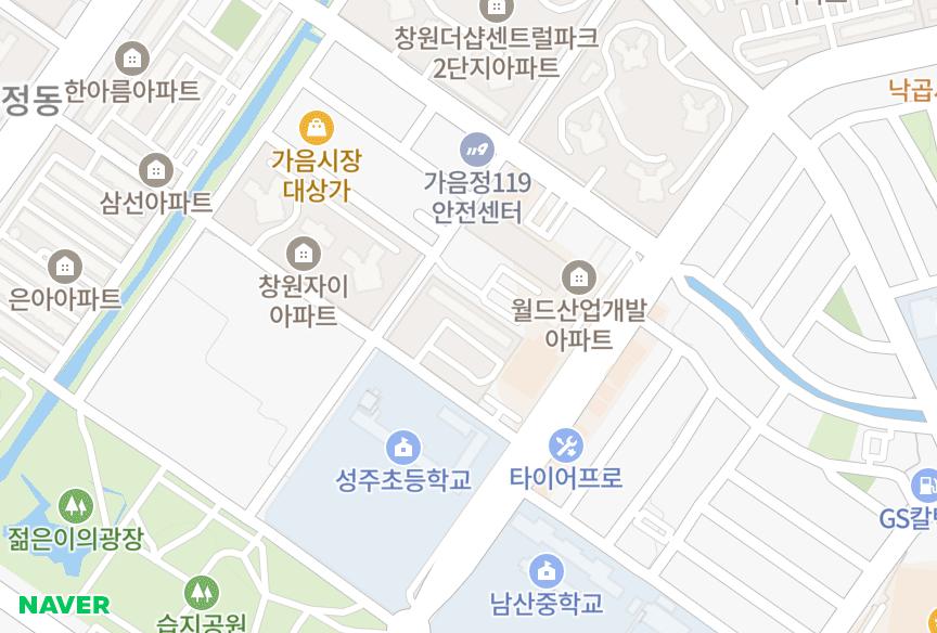 경상남도 창원시 성산구 가음동 태주실업 위치·실거래 시세 지도