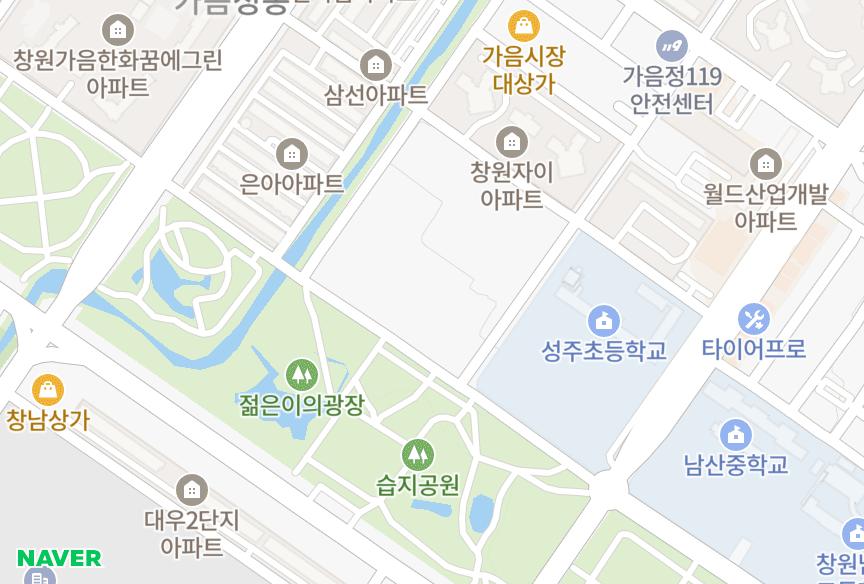 경상남도 창원시 성산구 가음동 비앤지스틸 위치·실거래 시세 지도