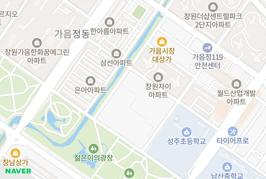 경상남도 창원시 성산구 가음동 풍성전기사원 위치·실거래 시세 지도