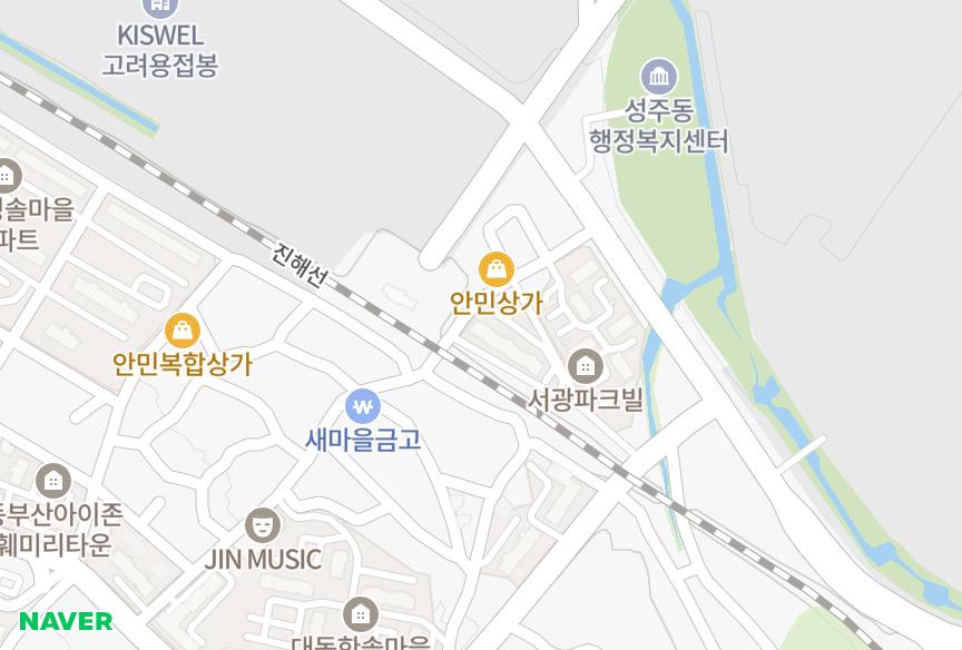 경상남도 창원시 성산구 안민동 삼성그렌드 위치·실거래 시세 지도
