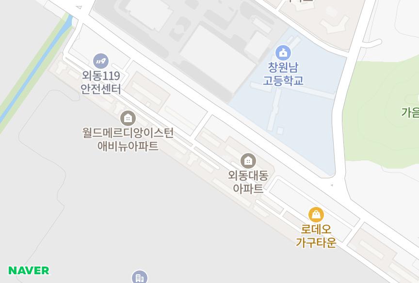 경상남도 창원시 성산구 외동 에코센트럴빌 위치·실거래 시세 지도