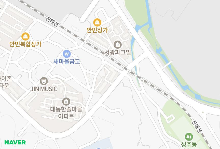 경상남도 창원시 성산구 천선동 삼성황토방그린빌 위치·실거래 시세 지도