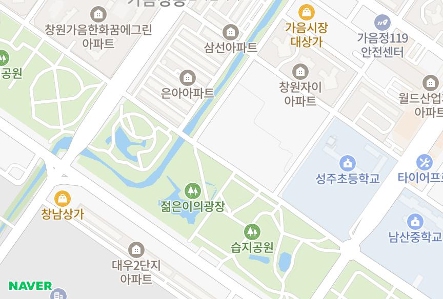 경상남도 창원시 성산구 가음동 대동빌라 위치·실거래 시세 지도