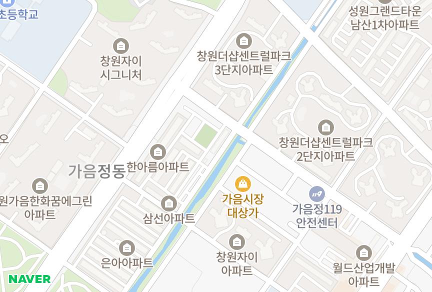 경상남도 창원시 성산구 가음동 청실 위치·실거래 시세 지도