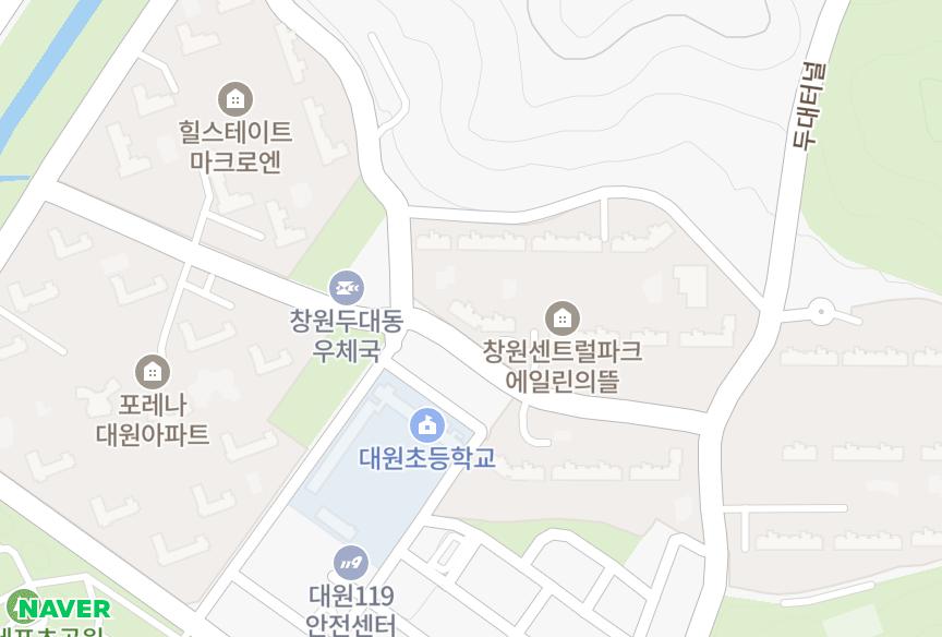 경상남도 창원시 성산구 대원동 에일린의뜰1단지 위치·실거래 시세 지도