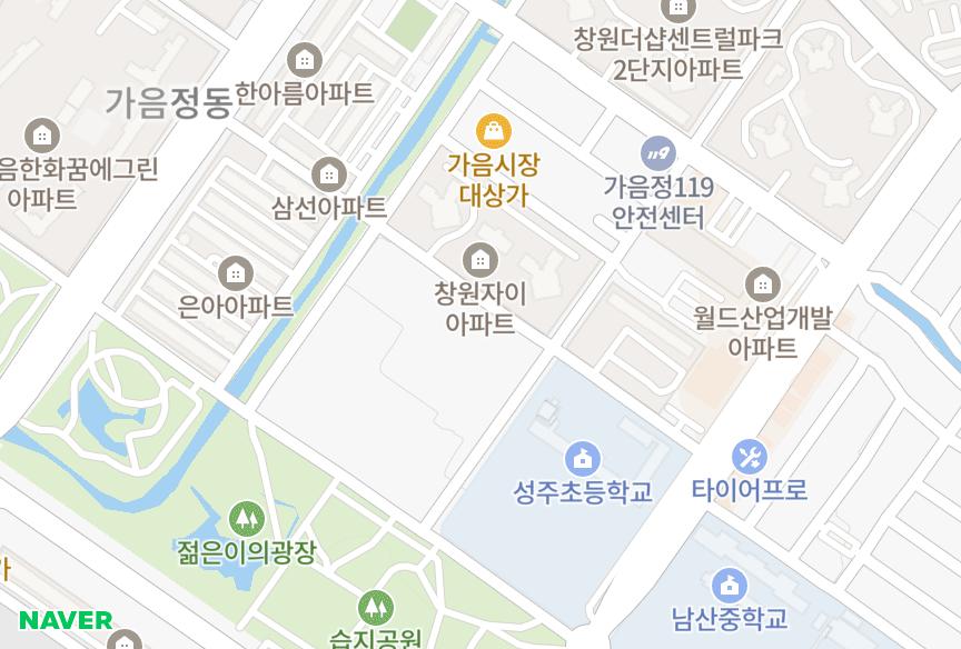 경상남도 창원시 성산구 가음동 대동 위치·실거래 시세 지도