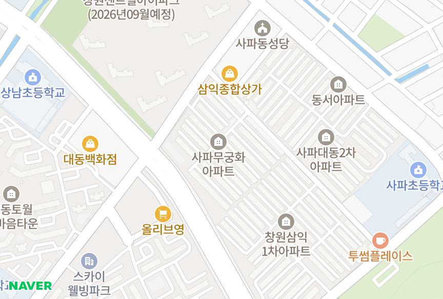 경상남도 창원시 성산구 가음동 동양무궁화 위치·실거래 시세 지도