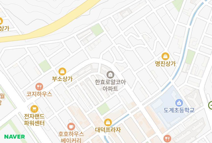 경상남도 창원시 의창구 도계동 한효로얄코아 위치·실거래 시세 지도