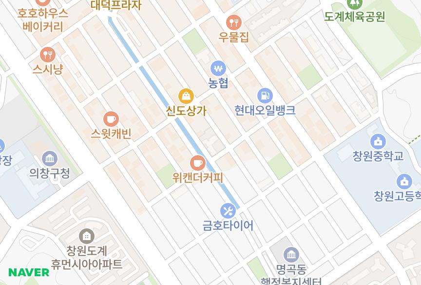 경상남도 창원시 의창구 도계동 화목그린타워 위치·실거래 시세 지도