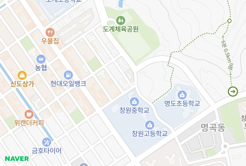경상남도 창원시 의창구 도계동 영남양지맨션 위치·실거래 시세 지도
