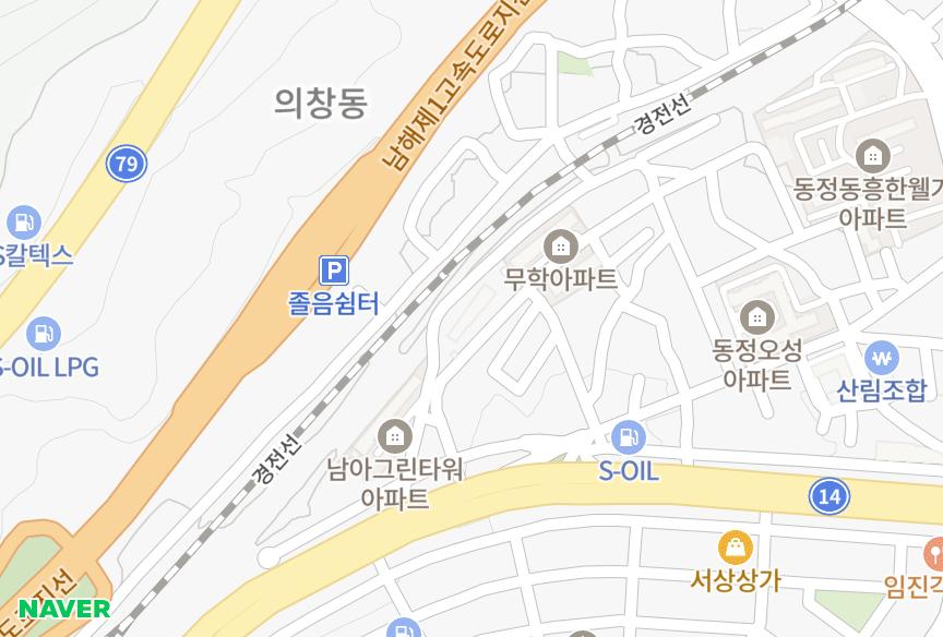 경상남도 창원시 의창구 동정동 성신맨션 위치·실거래 시세 지도