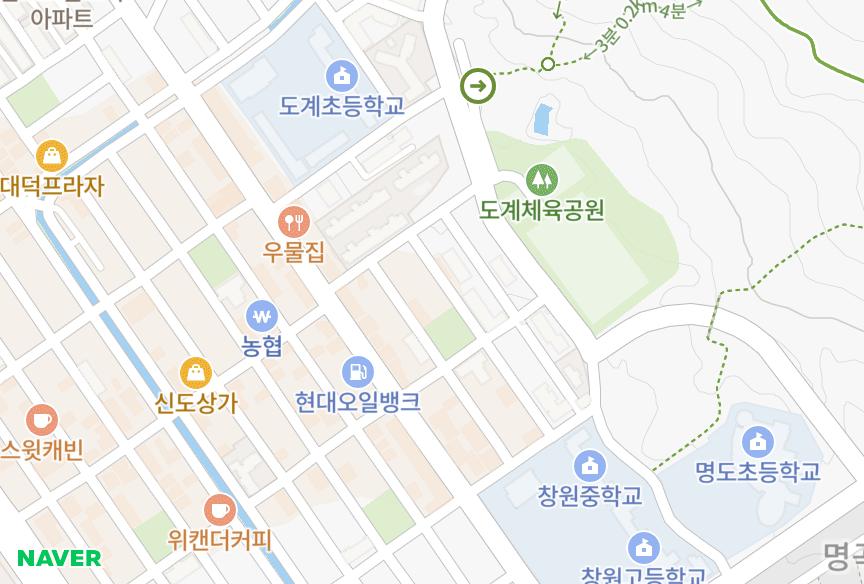 경상남도 창원시 의창구 도계동 신우빌라 위치·실거래 시세 지도